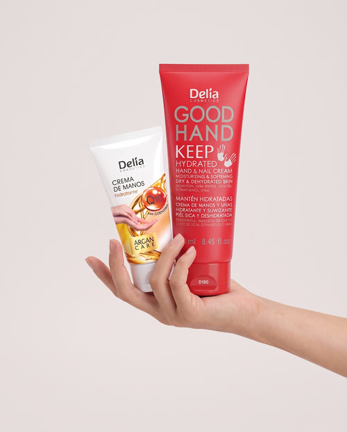 Delia Cosmetics - Duo Soin des Mains Good Hand Keep Hydrated (D180) &amp; Argan Care Q10 (DL47)