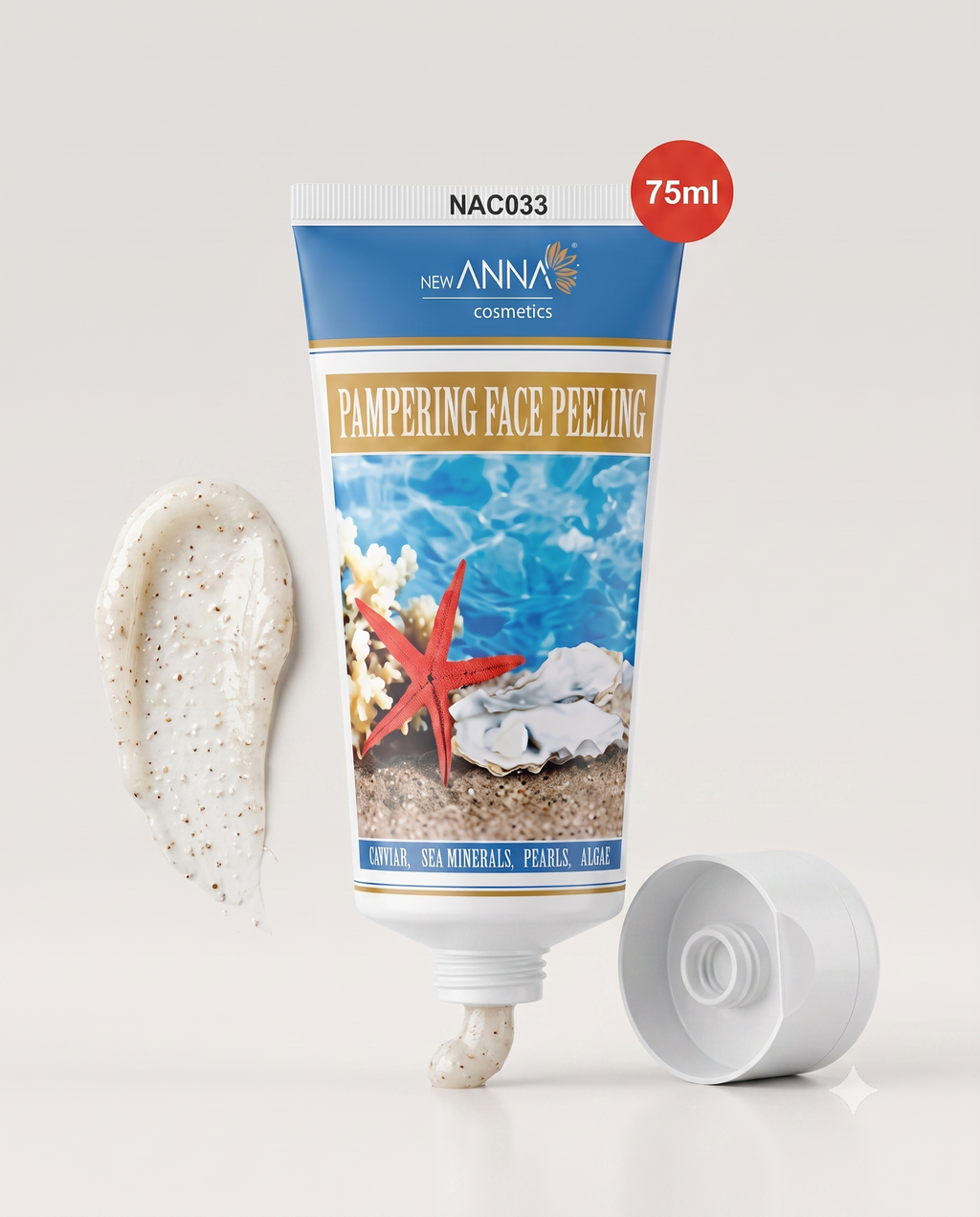 New Anna Cosmetics - Pampering Face Peeling (Caviar, Sea Minerals, Pearls, Algae)