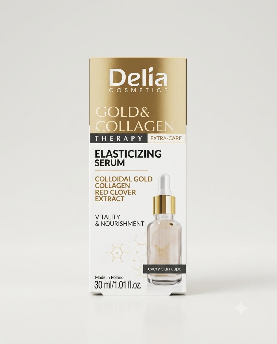 Delia Cosmetics - Gold & Collagen Therapy Extra-Care Elasticizing Serum