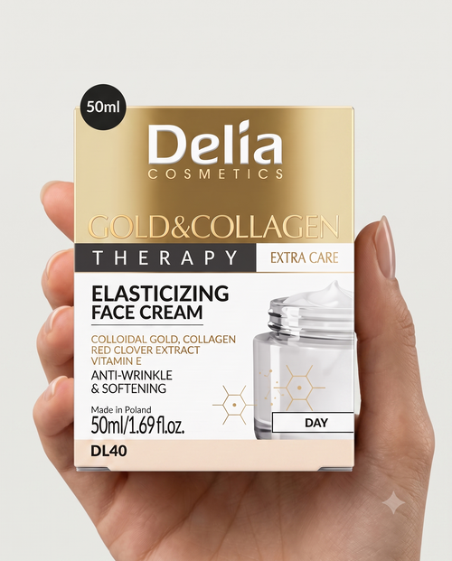 Delia Cosmetics - Gold & Collagen Therapy Extra Care Elasticizing Day Face Cream