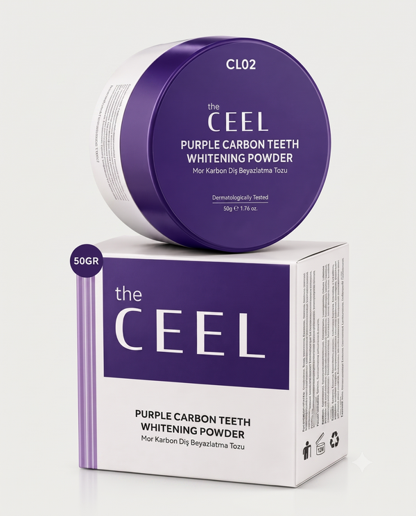 The CEEL - Purple Carbon Teeth Whitening Powder (Mor Karbon Diş Beyazlatma Tozu)