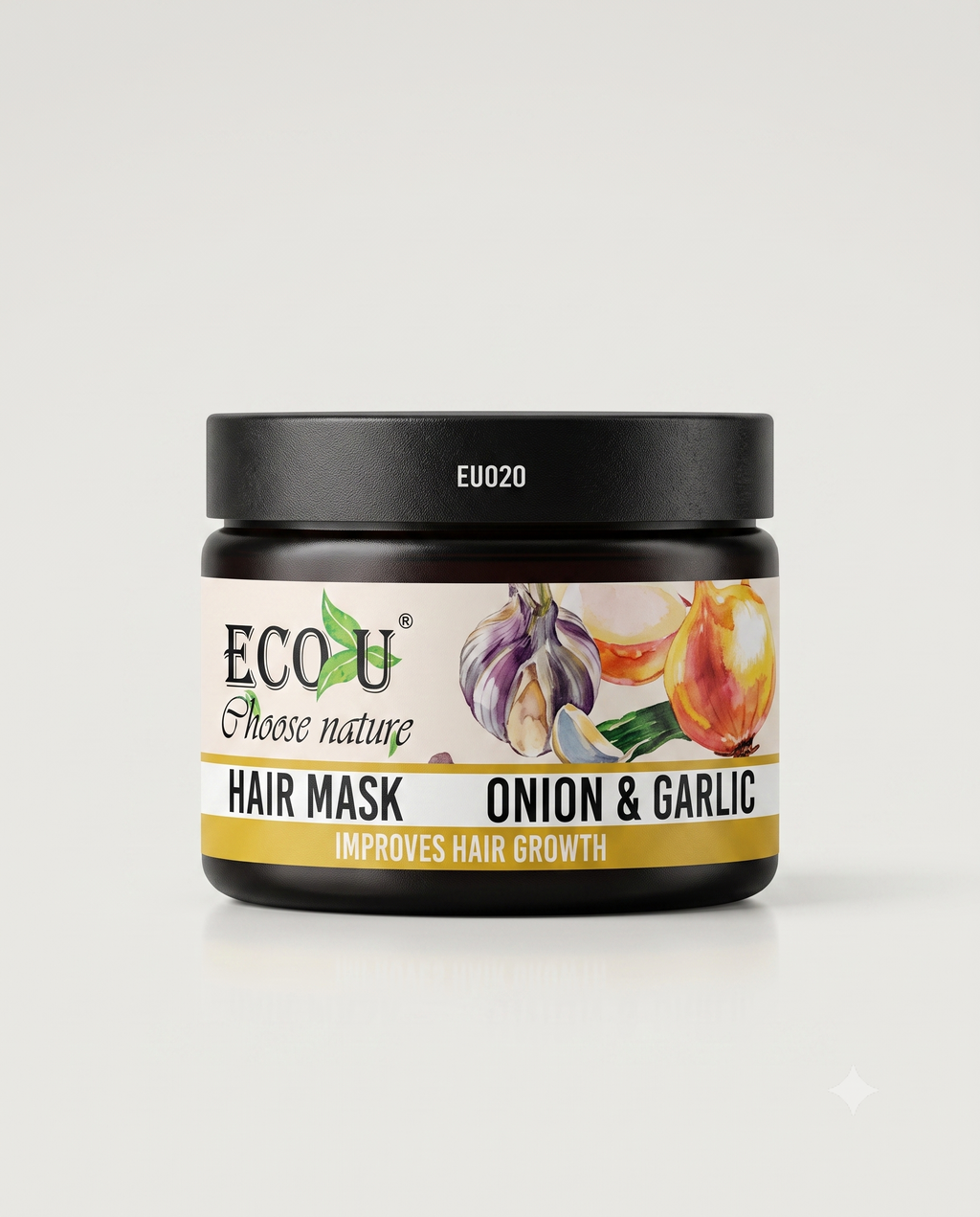ECO U Choose Nature - HAIR MASK ONION & GARLIC (Improves Hair Growth)