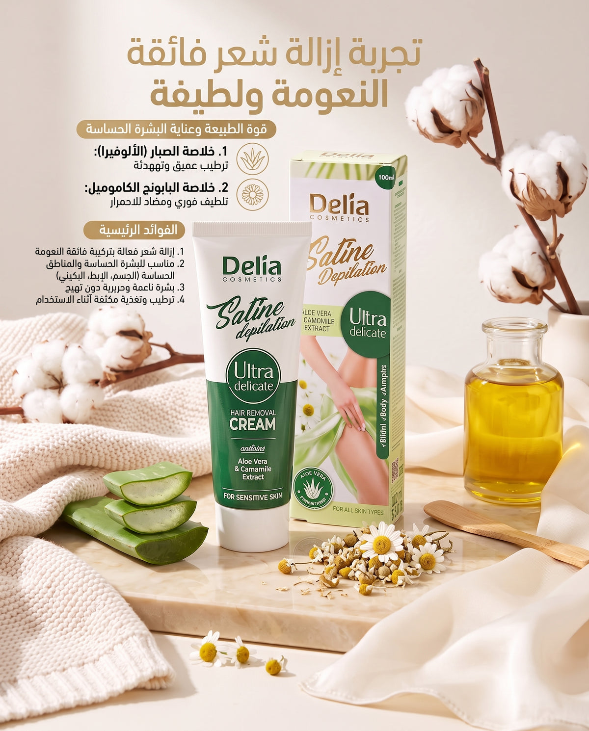 Product Title:** Delia Cosmetics - Satine Depilation Ultra Delicate Hair Removal Cream