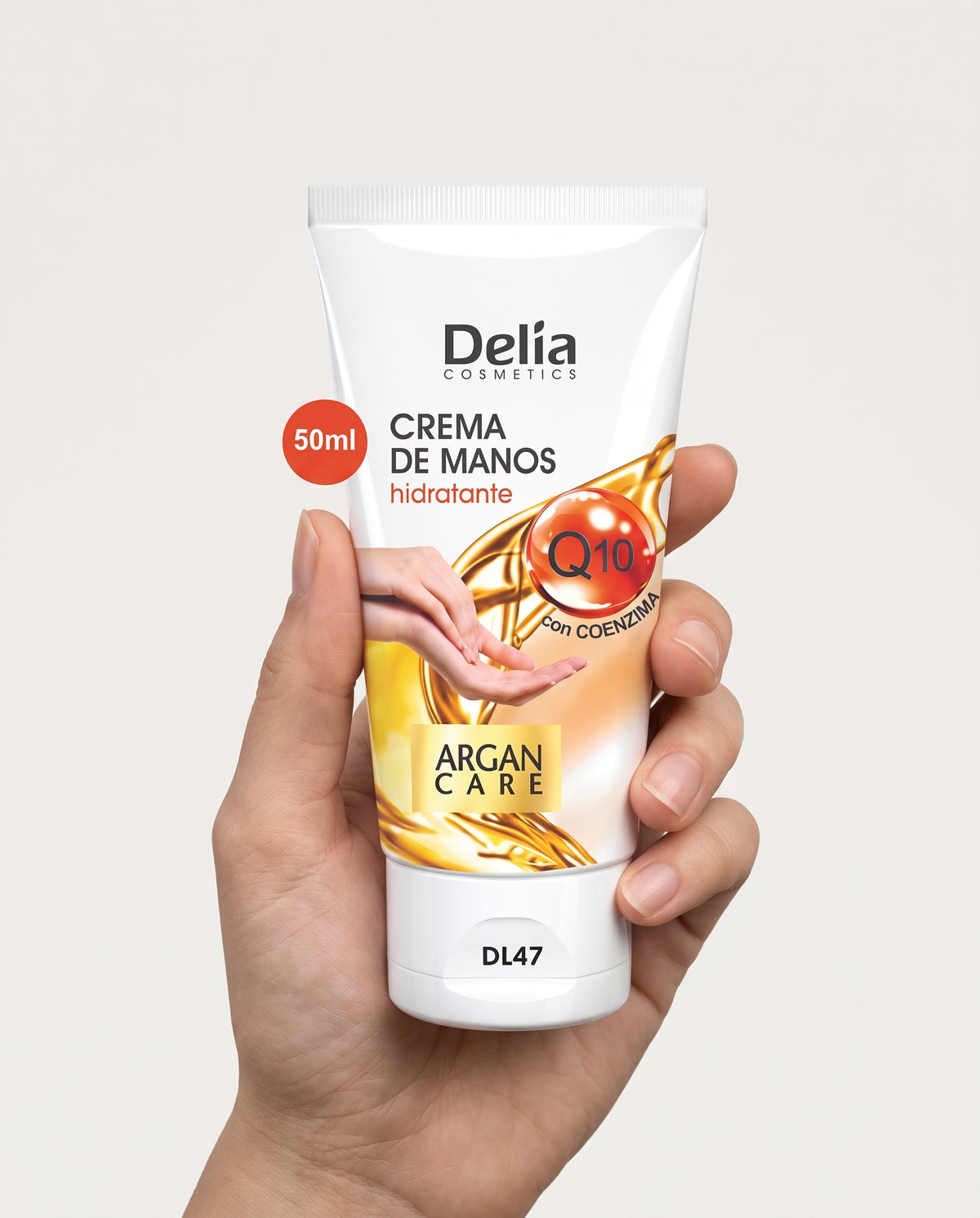 Delia Cosmetics - Argan Care Crema de Manos Hidratante con Coenzima Q10 (DL47)