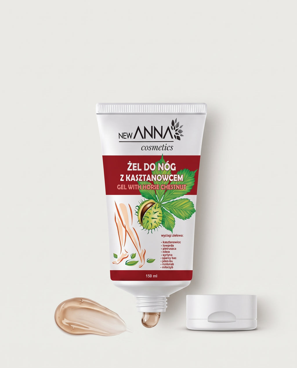 New Anna Cosmetics - Gel with Horse Chestnut (Żel do nóg z kasztanowcem)