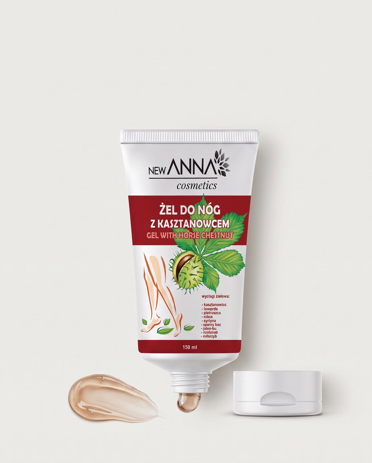New Anna Cosmetics - Gel with Horse Chestnut (Żel do nóg z kasztanowcem)