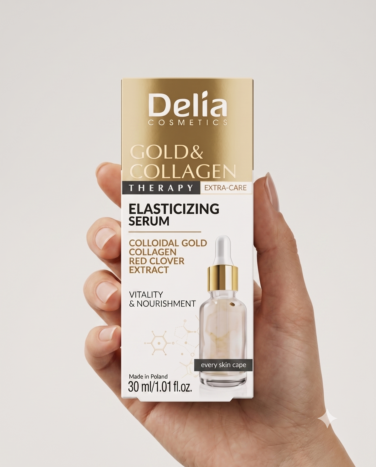 Delia Cosmetics - Gold & Collagen Therapy Extra-Care Elasticizing Serum