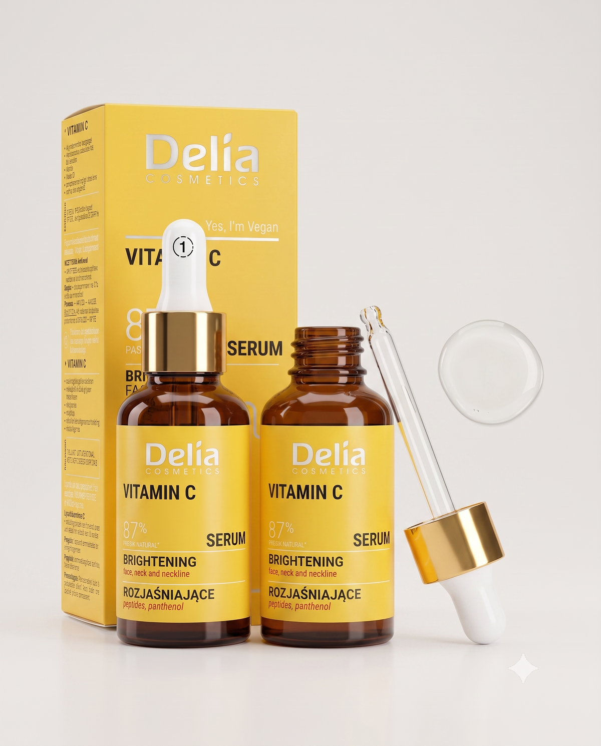 Delia Cosmetics - Vitamin C Brightening Serum Face, Neck and Neckline