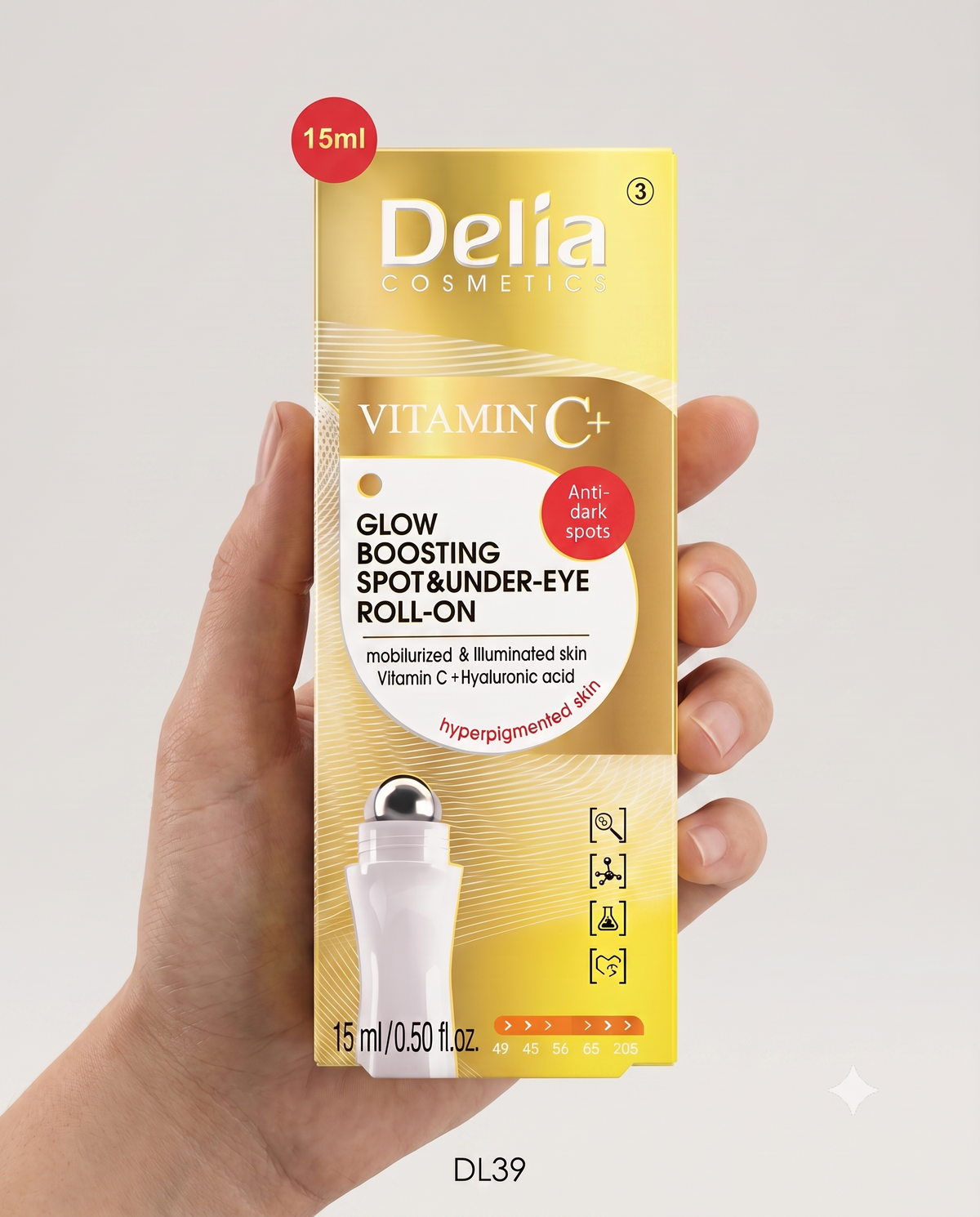 Delia Cosmetics - Vitamin C+ Glow Boosting Spot & Under-Eye Roll-On