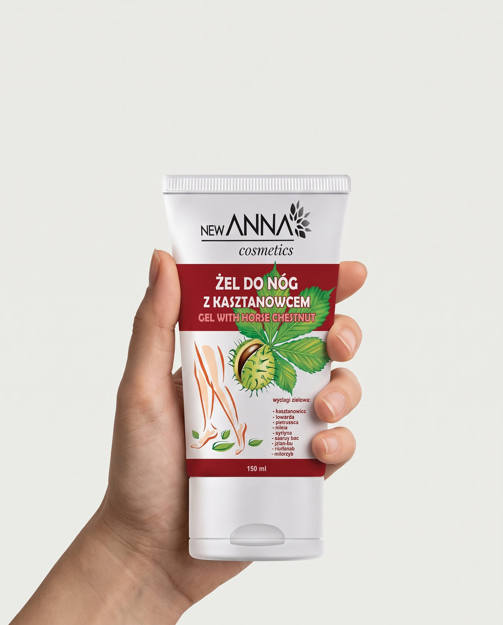 New Anna Cosmetics - Gel with Horse Chestnut (Żel do nóg z kasztanowcem)