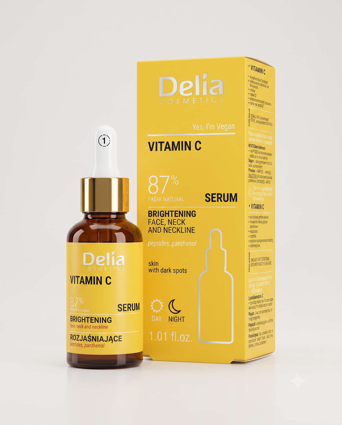 Delia Cosmetics - Vitamin C Brightening Serum Face, Neck and Neckline
