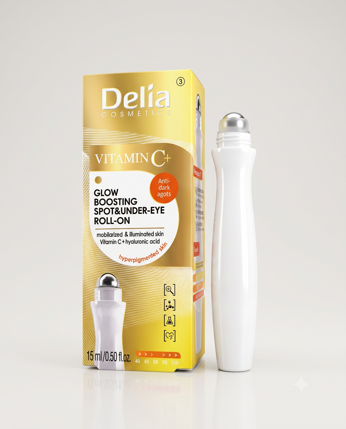 Delia Cosmetics - Vitamin C+ Glow Boosting Spot & Under-Eye Roll-On