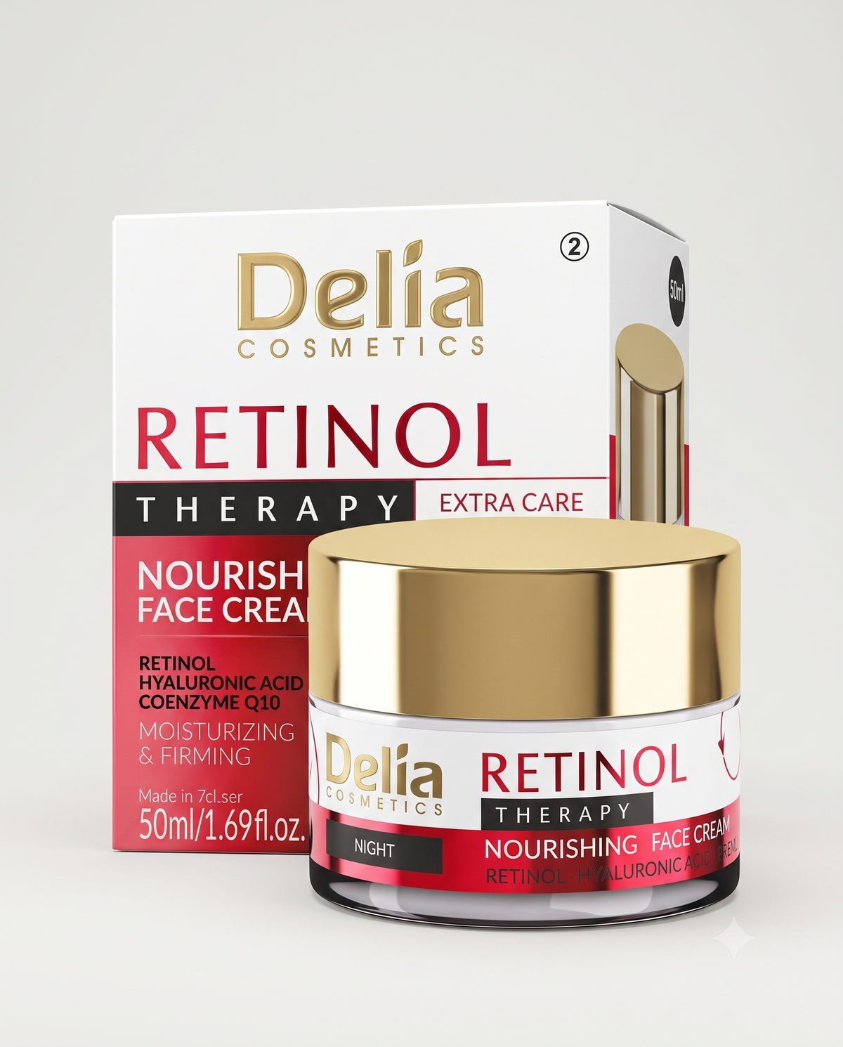 Delia Cosmetics - Retinol Therapy Extra Care Nourishing Night Face Cream